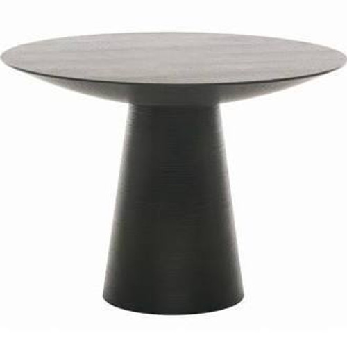 Contemporary Black Mdf Round Dania Dining Table (HGEM220)