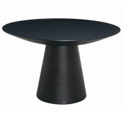 Contemporary Black Mdf Round Dania Dining Table (HGEM299)
