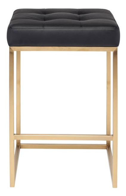 Square Black Wood Chi Stool (HGMM153)