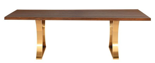 Mila Dining Table - Seared/Gold (HGNA447)