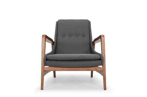 Enzo Occasional Chair - Ash Grey/Walnut (HGSC301)