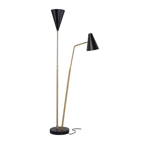 Celika Floor Lamp - Black/Gold (HGSK195)