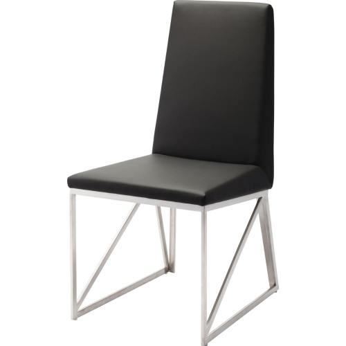 Modern Black Rectangle Caprice Dining Chair (HGTB378)
