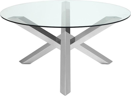Modern Stainless Steel Round Costa Dining Table (HGTB384)