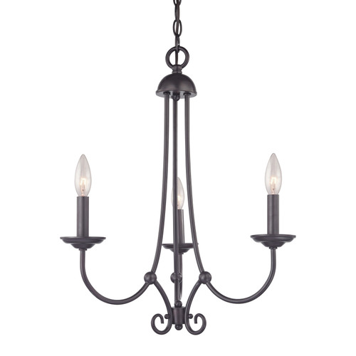 Williamsport 3 Light Chandelier In Oil Rubbed Bronze (1503CH/10)