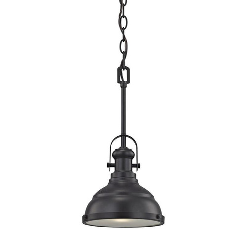 Blakesley 1 Light Pendant,Oil Rubbed Bronze W/ Frosted Glass. (CN200151)