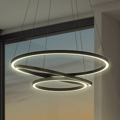 Tania Trio 32" Led Modern Circular Chandelier (VMC32500BL)