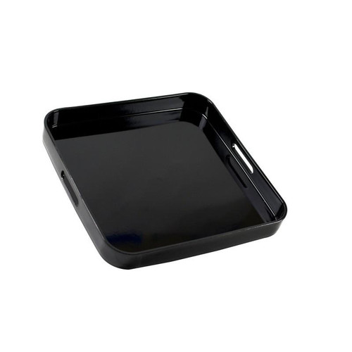 Lacquer 13.5" Square Serving Tray- Pack Of 8 (BLK-SQ)