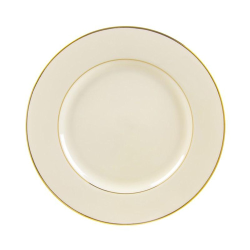 Cream Double Gold 10.75" Dinner Plates- Pack Of 24 (CGLD0001)