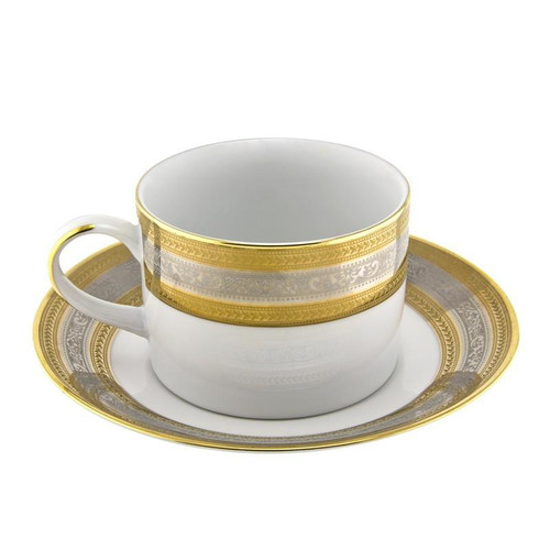 Elegance 8-Ounces Can Cup/Saucer- Pack Of 24 (ELE-9)