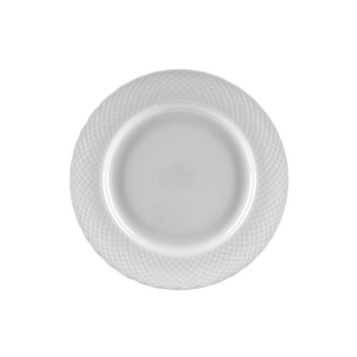 White Wicker 7.5" Salad/Dessert Plates- Pack Of 24 (WW0004)