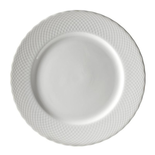 White Wicker 12" Charger Plates- Pack Of 12 (WW0024)