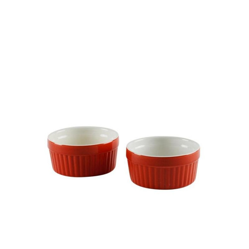 Sienna Sienna Red Souffle Bowl Set Of 2" (Pack Of 12) By (SIENA-35SUF-2-RED)