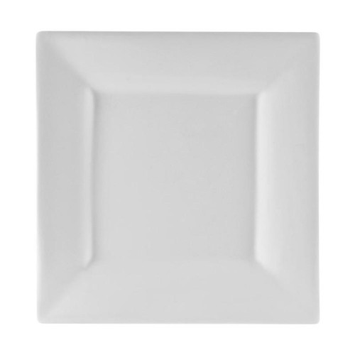 Whittier Squares Charger Plate, 11.625, White (Pack Of 6) By (WTR-12SQ-BS)