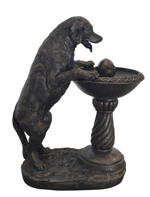 Labrador At Fountain -Large (12006688)