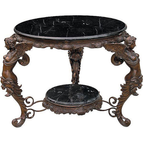 Winged Lady Antique Bronze Accent Table (10157651)