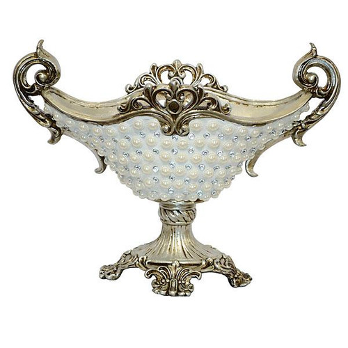 Silver Pearl & Crystal Vase (11190807)