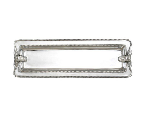 Longhorn With Braid Oblong Tray (103360)