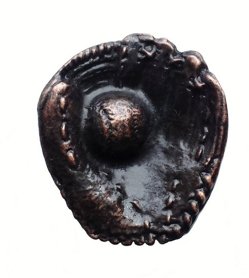 Baseball Glove With Ball Cabinet Knob - Oil Rubbed Bronze (066-ORB)