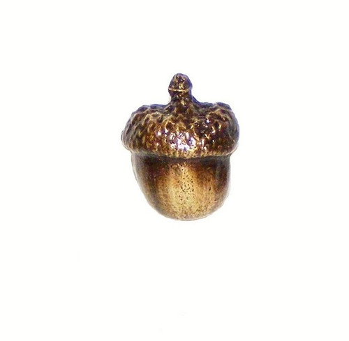 Small Acorn Cabinet Knob - Antique Brass (252-AB)