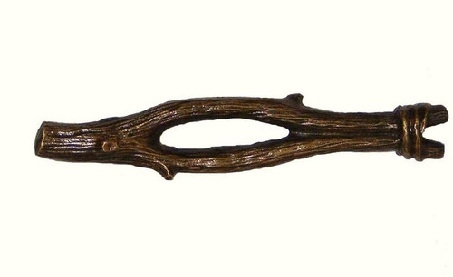 Large Twig Cabinet Pull - Antique Brass (358-AB)