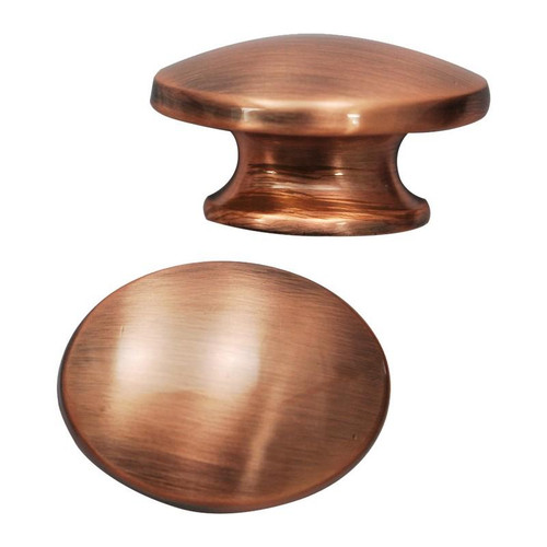 Oval Cabinet Knob - Antique Copper (413-AC)