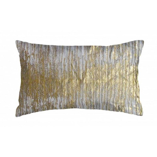 Verona Ivory Velvet Gold Thread/Printing Pillow (VERONA07E-IV)