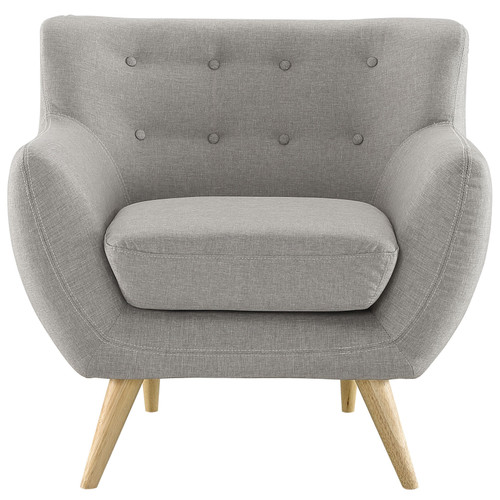 Remark Upholstered Fabric Armchair EEI-1631-LGR