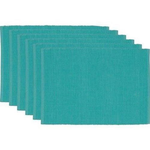 Aqua Mint Placemat Set Of 6 (Pack Of 7) (COS33582)