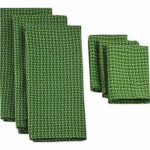 6-Piece Vineyard Green Dishtowel & Dishcloth Set (Pack Of 9) (COS31269)