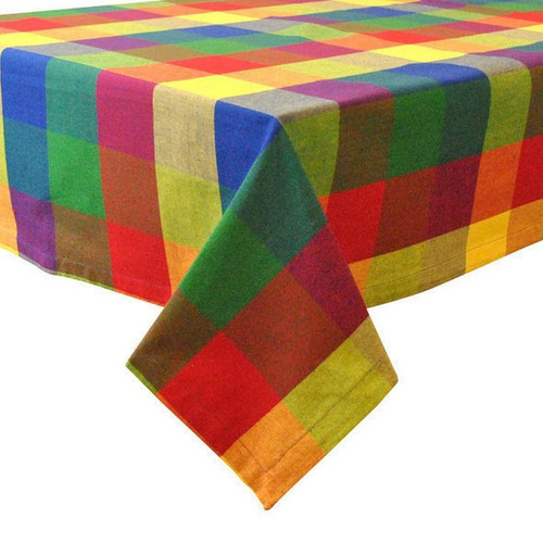 Palette Check Indian Summer Tablecloth (Pack Of 8) (309082)