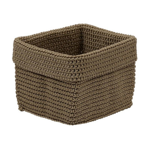 Taupe Crochet Basket - Small (Pack Of 19) (28580)