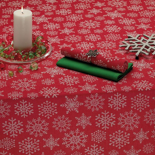 Snowfall Jacquard Tablecloth (Pack Of 4) (28394)