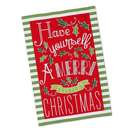 Merry Little Christmas Printed Dishtowel (Pack Of 37) (28380)