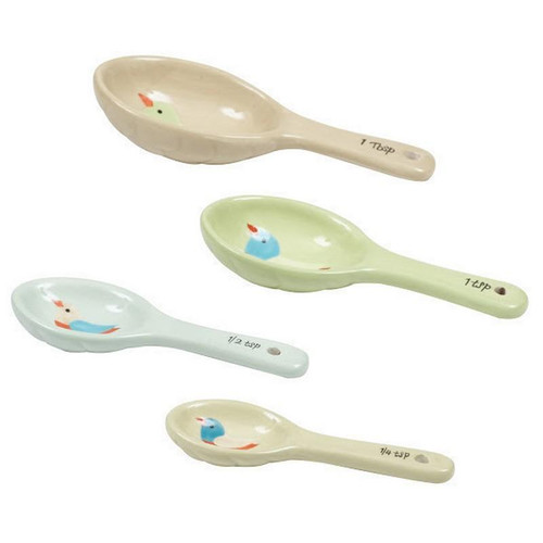 Birds Measuring Spoons - Set Of 4 (Pack Of 16) (27785)