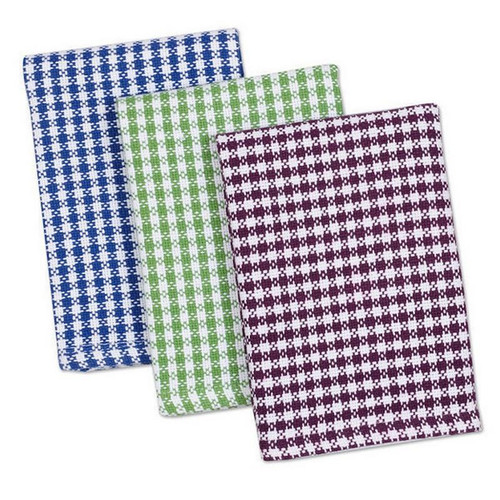 Cool Gingham Heavyweight Dishcloth - Set Of 3 (Pack Of 25) (27346)