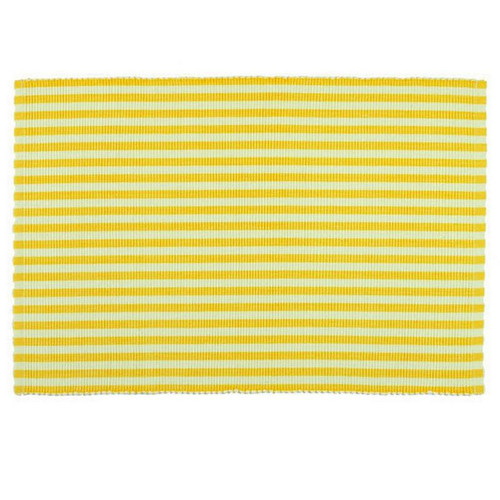 Canary Yellow Petite Stripe Placemat (Pack Of 40) (26678)