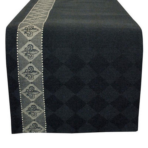 Fleur De Lis Jacquard Table Runner (Pack Of 7) (23814)