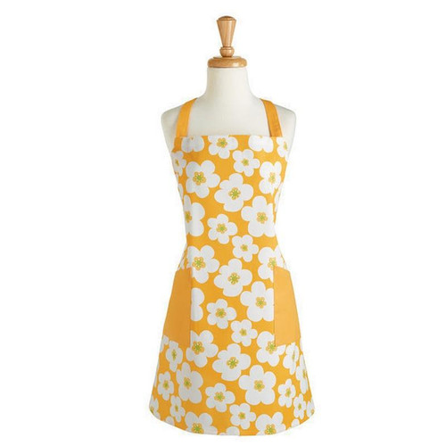 Big Blooms Canary Yellow Apron (Pack Of 11) (22810)