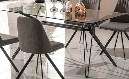 Fresno Glass Top Dining Table
