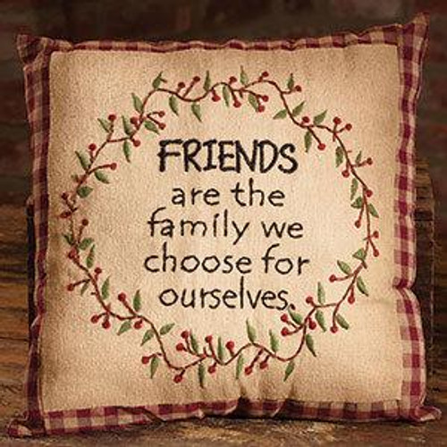 10X10" Berry Vine Friends Pillow (Pack Of 6) (83418)