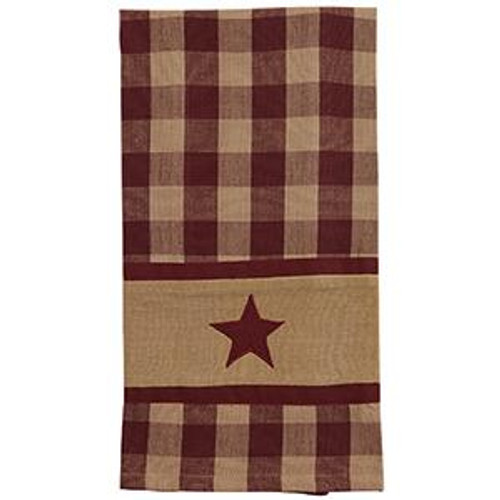 Cranberry Country Star Towel (Pack Of 13) (84071)