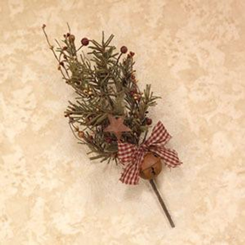 16" Primitive Christmas Pick (Pack Of 15) (85286)