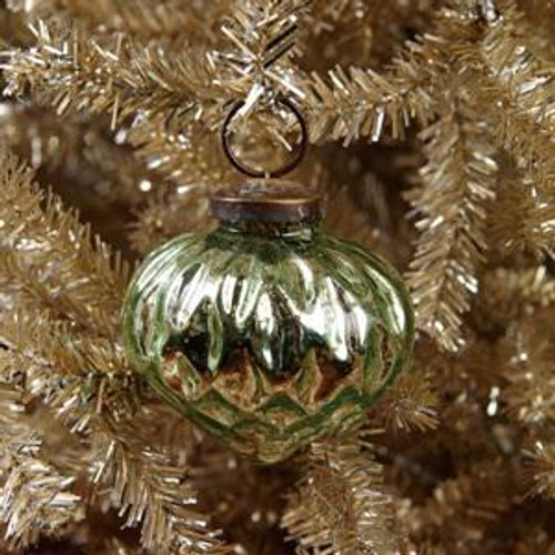 2" Sage Onion Mercury Ornament (Pack Of 26) (89427)