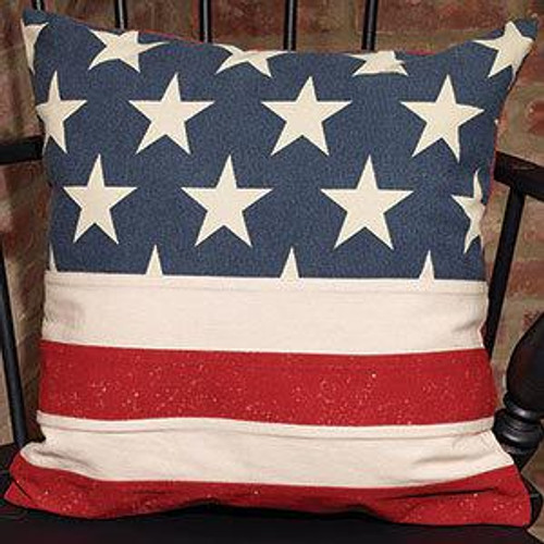 16" Vintage Flag Pillow (Pack Of 4) (89617)