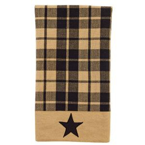 18X28" Black Farmhouse Star Towel (Pack Of 13) (90549)