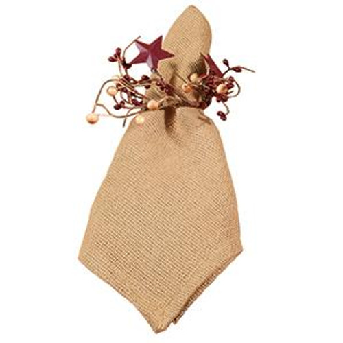 Primitive Cotton Burlap Napkins Set/2 (Pack Of 13) (90792)