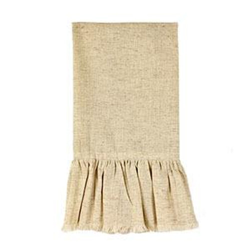 19X28" Flax Fringed/Ruffled Towel (Pack Of 11) (93730)