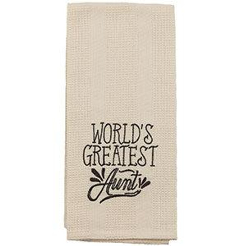 19 X 28" Greatest Aunt Towel (Pack Of 15) (97353)