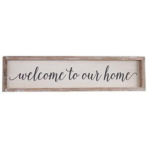 23 X 5" Welcome/Home Sign (Pack Of 4) (99260)